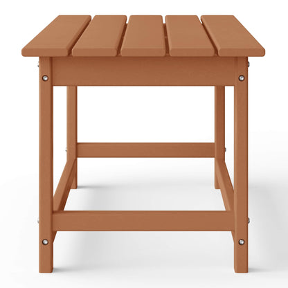 Polytrends Laguna Hdpe All Weather Outdoor Patio Rectangular Coffee Table