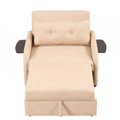 Pull Out Sofa Sleeper 3 in 1 with 2 Wing Table