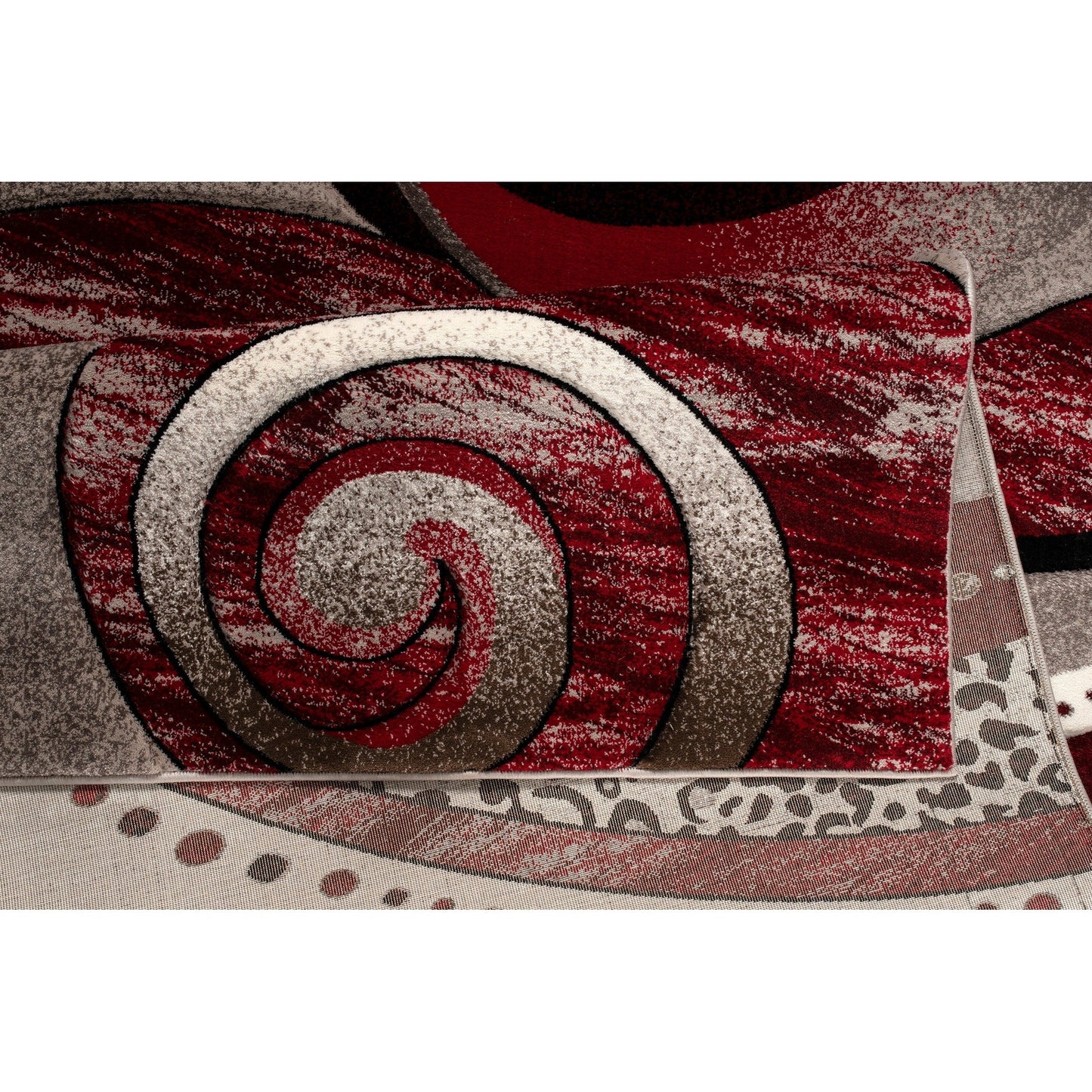 Rhodes Collection Abstract Swirl Area Rug