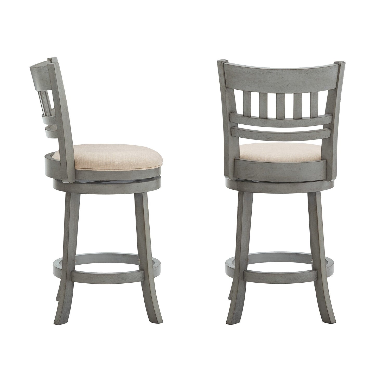 Rovinj Lattice Back 24H Swivel Counter Height Stool