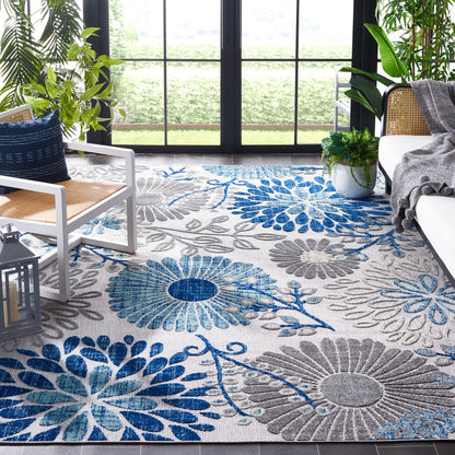 SAFAVIEH Cabana Hillechien Indoor/ Outdoor Waterproof Patio Floral Rug