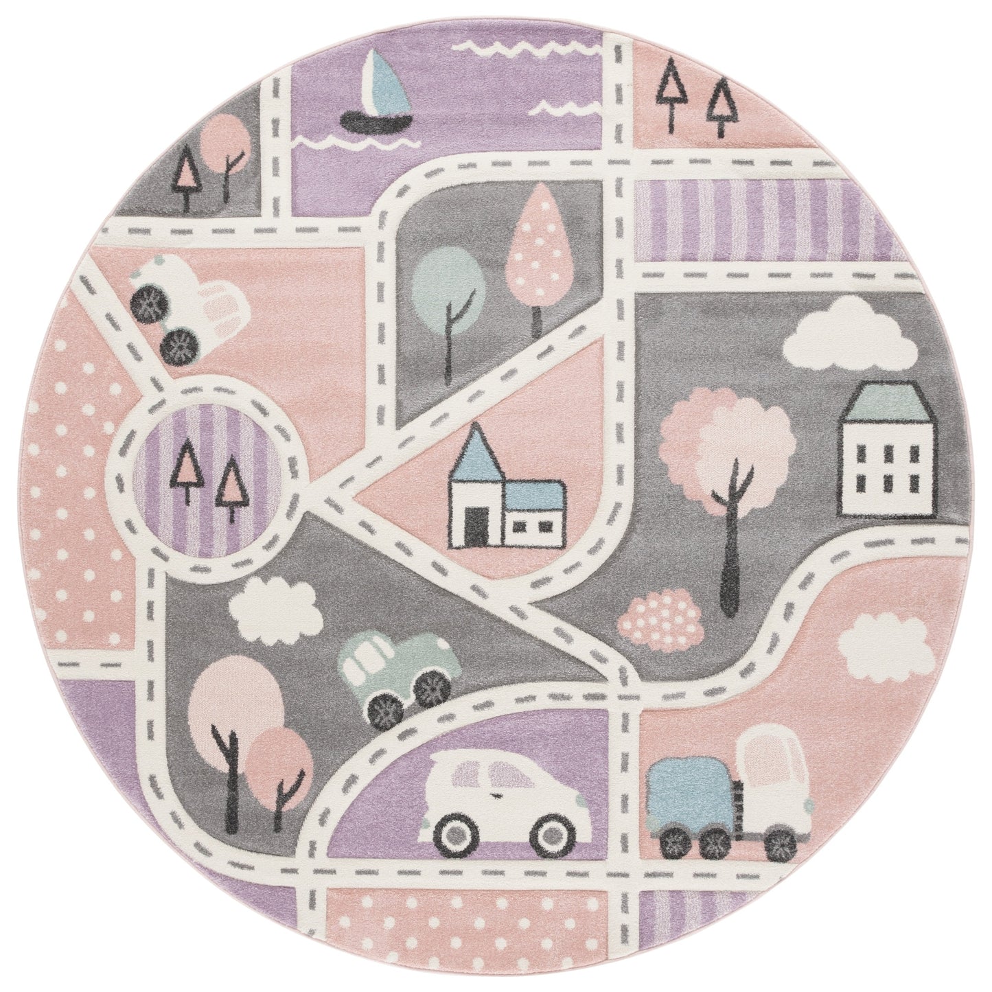 SAFAVIEH Carousel Kids Lumnie Neighborhood Rug