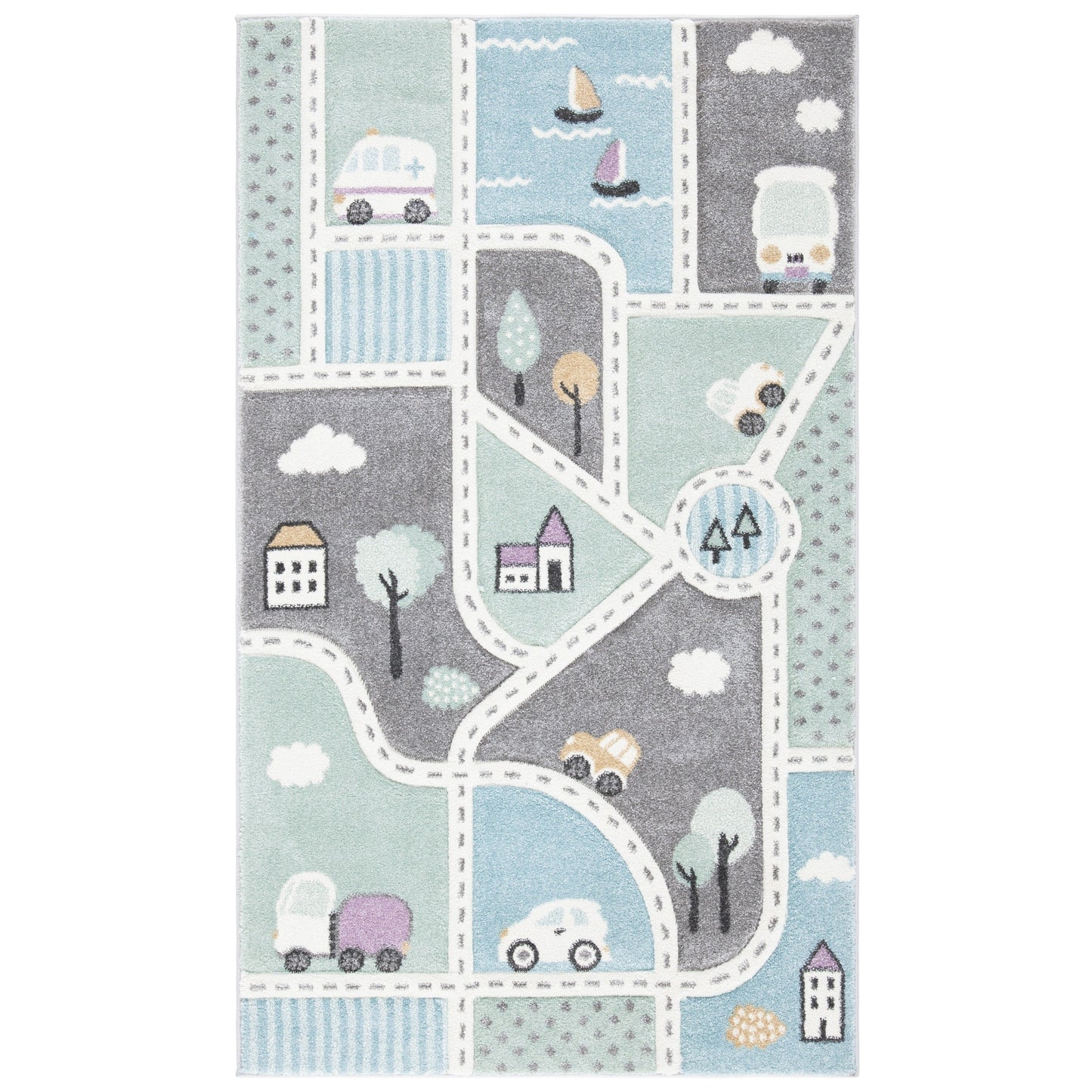SAFAVIEH Carousel Kids Lumnie Neighborhood Rug