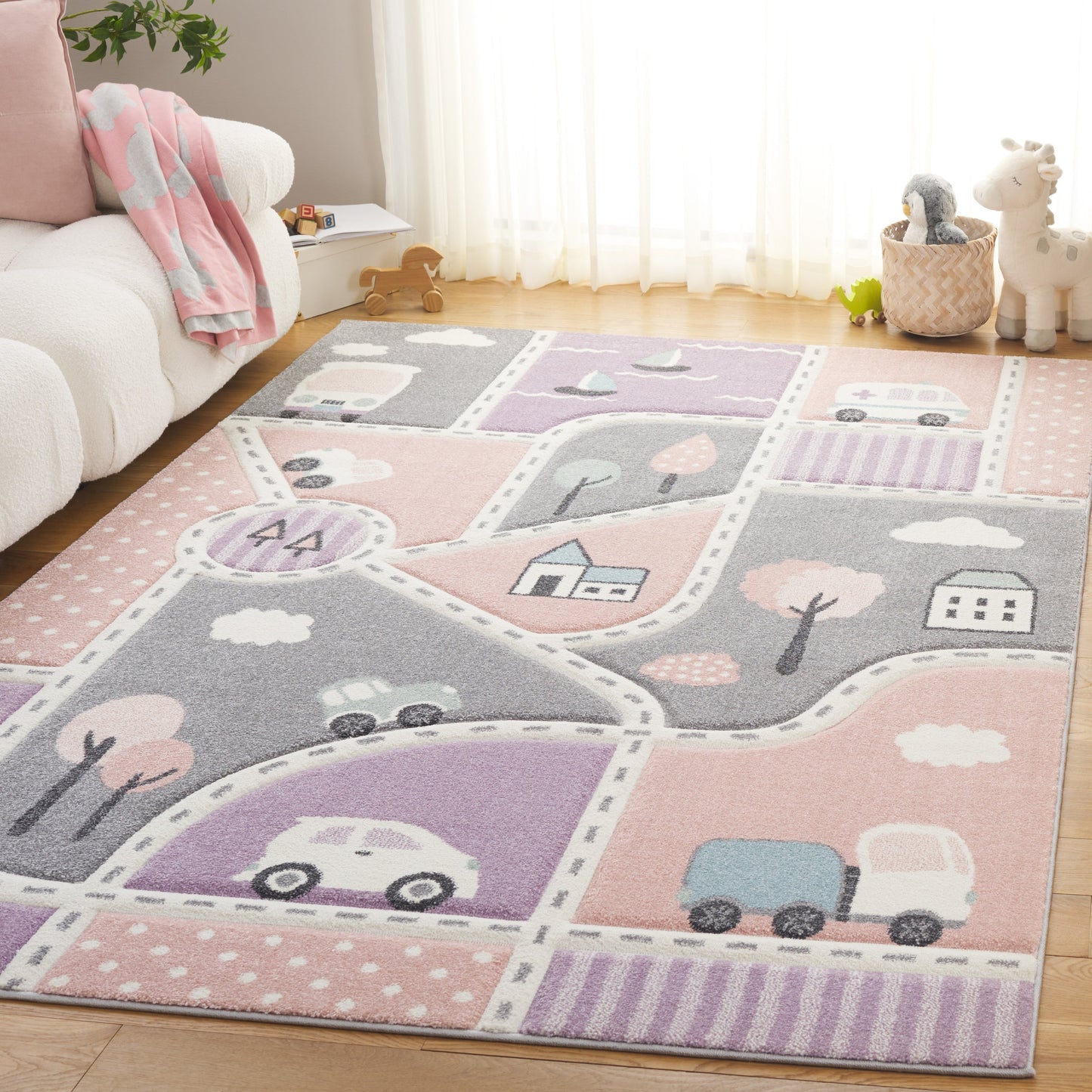 SAFAVIEH Carousel Kids Lumnie Neighborhood Rug