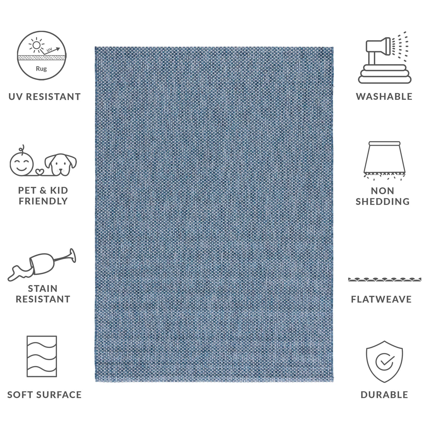 SAFAVIEH Courtyard Begajeta Indoor/Outdoor Waterproof Patio Backyard Rug.