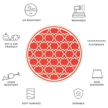 SAFAVIEH Courtyard Gulsin Indoor/ Outdoor Waterproof Patio Backyard Rug