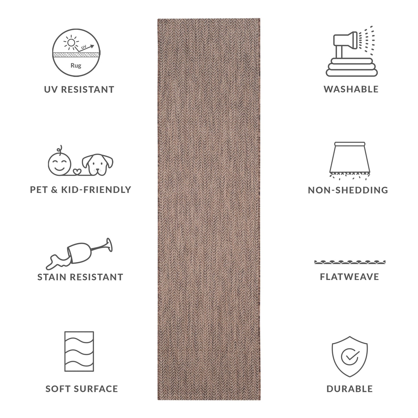 SAFAVIEH Courtyard Ilmur Indoor/ Outdoor Waterproof Patio Backyard Rug