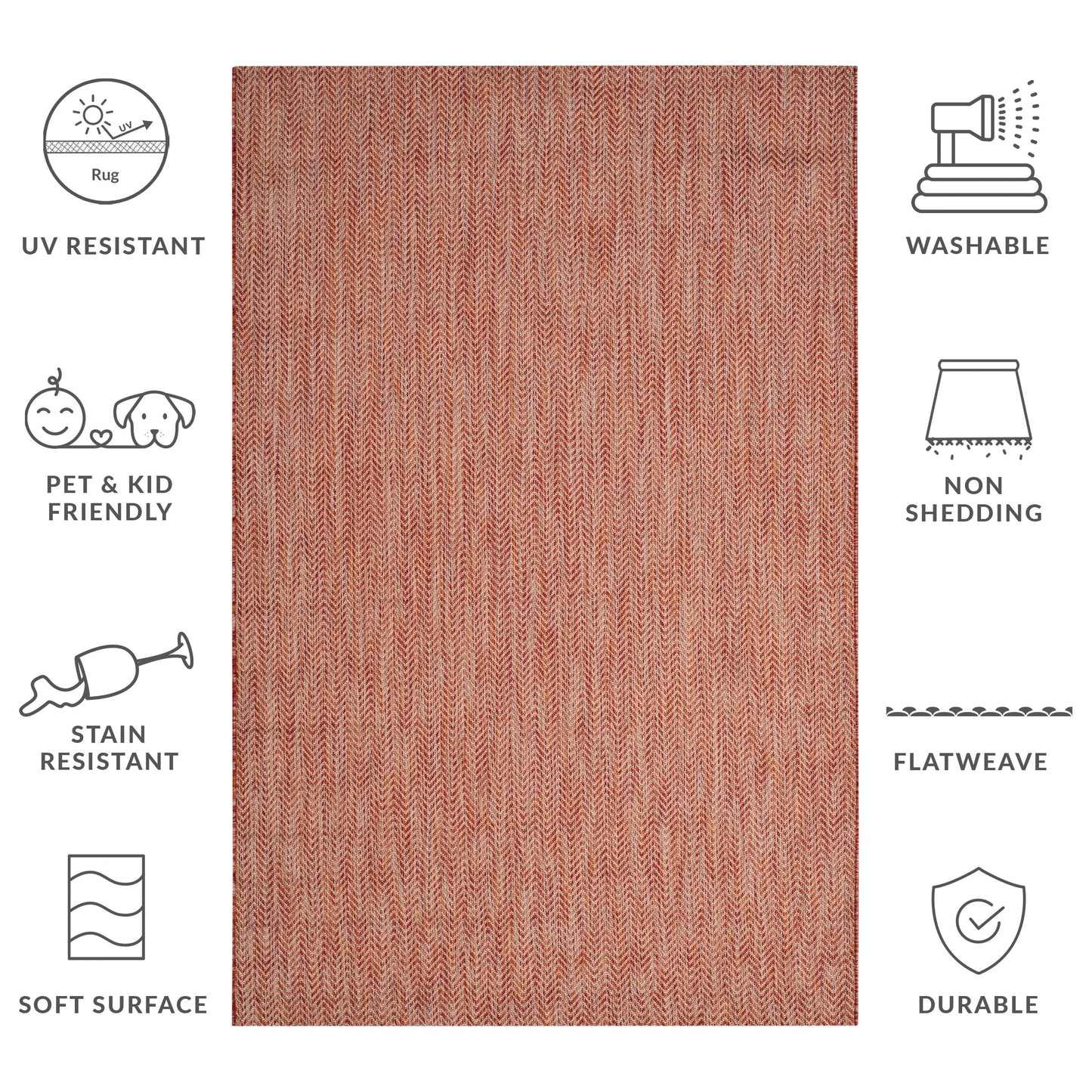 SAFAVIEH Courtyard Ilmur Indoor/ Outdoor Waterproof Patio Backyard Rug