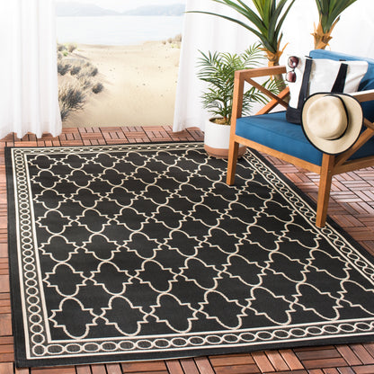 SAFAVIEH Courtyard Janell Trellis Indoor/ Outdoor Waterproof Patio Backyard Rug