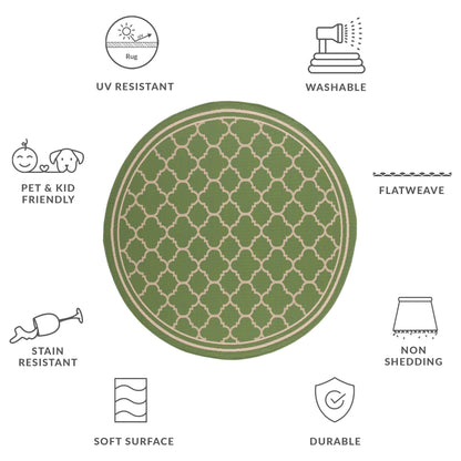 SAFAVIEH Courtyard Kristelle Indoor/ Outdoor Waterproof Patio Backyard Rug