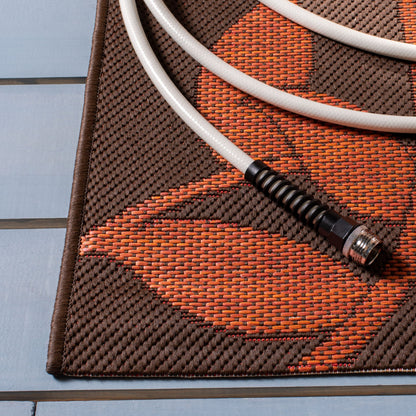 SAFAVIEH Courtyard Luann Botanical Indoor/ Outdoor Waterproof Patio Backyard Rug