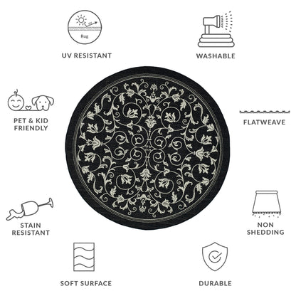 SAFAVIEH Courtyard Miljeta Indoor/ Outdoor Waterproof Patio Backyard Rug