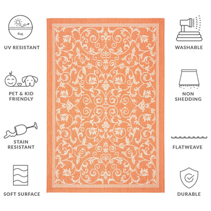 SAFAVIEH Courtyard Miljeta Indoor/ Outdoor Waterproof Patio Backyard Rug