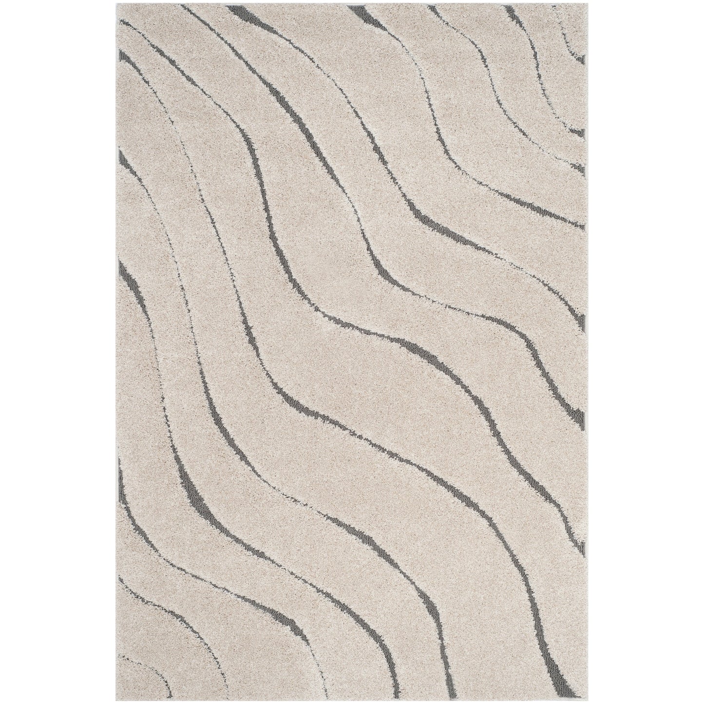 SAFAVIEH Florida Shag Borbala Soft Serene Waves 1.2-inch Thick