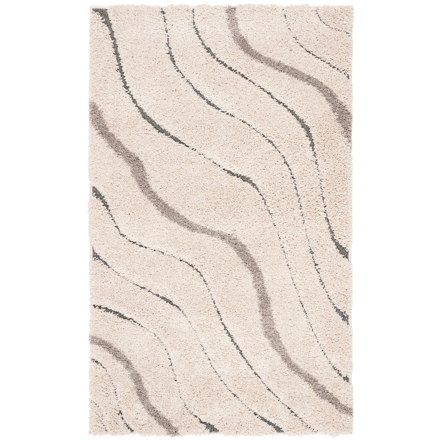SAFAVIEH Florida Shag Borbala Soft Serene Waves 1.2-inch Thick