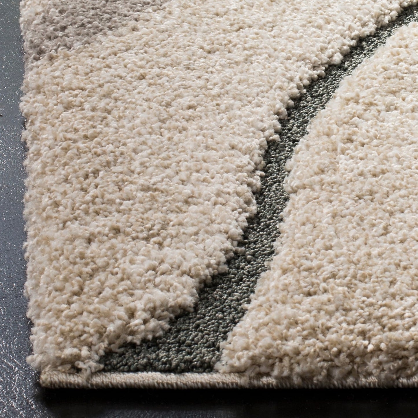 SAFAVIEH Florida Shag Borbala Soft Serene Waves 1.2-inch Thick