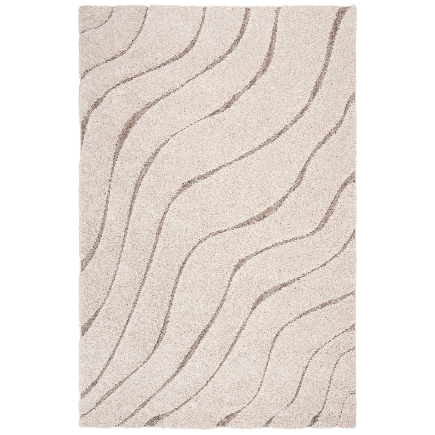 SAFAVIEH Florida Shag Borbala Soft Serene Waves 1.2-inch Thick