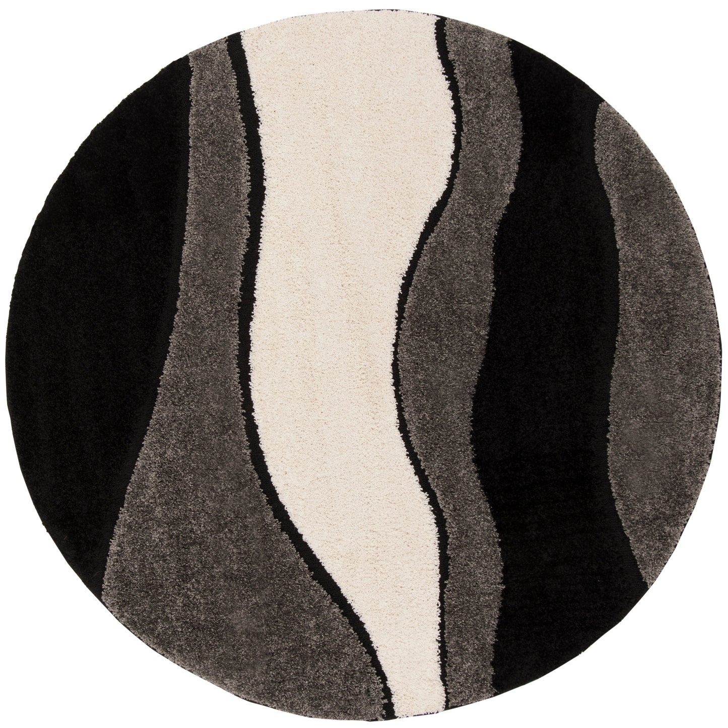 SAFAVIEH Florida Shag Melahat Abstract Wave 1.2-inch Thick Rug