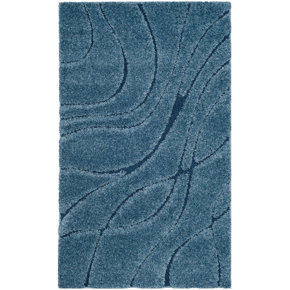 SAFAVIEH Florida Shag Staka Abstract Waves 1.2-inch Area Rug