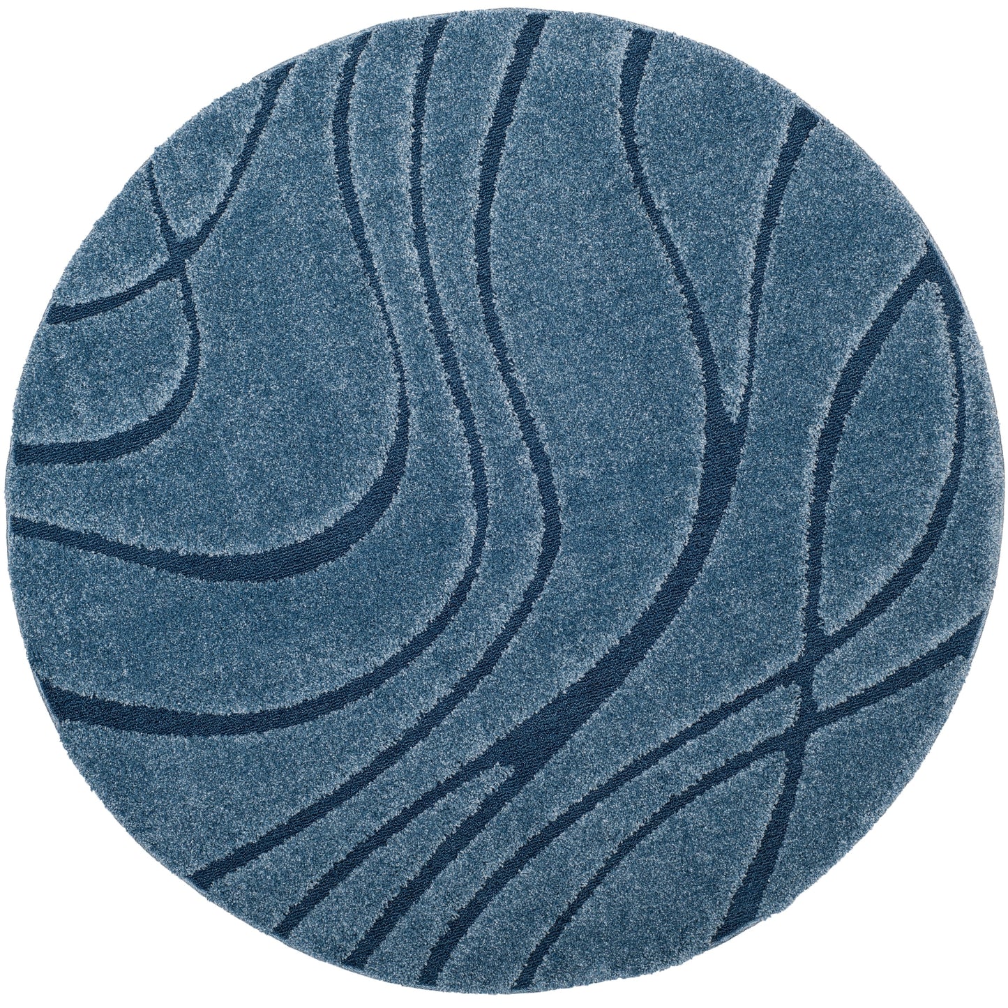 SAFAVIEH Florida Shag Staka Abstract Waves 1.2-inch Area Rug