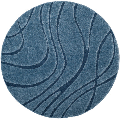 SAFAVIEH Florida Shag Staka Abstract Waves 1.2-inch Area Rug