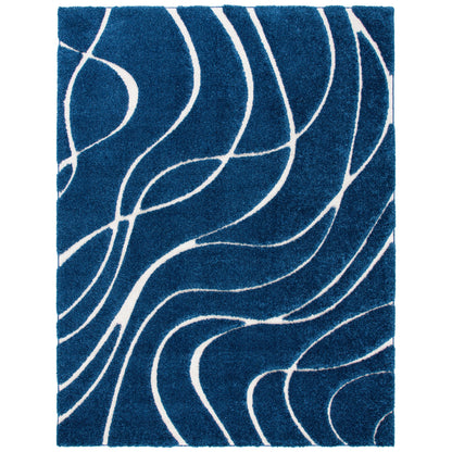 SAFAVIEH Florida Shag Staka Abstract Waves 1.2-inch Area Rug