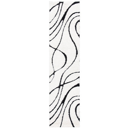 SAFAVIEH Florida Shag Staka Abstract Waves 1.2-inch Area Rug