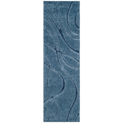 SAFAVIEH Florida Shag Staka Abstract Waves 1.2-inch Area Rug