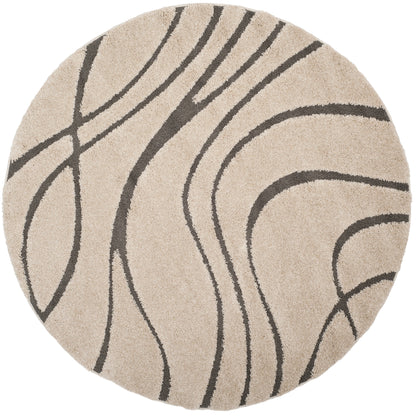 SAFAVIEH Florida Shag Staka Abstract Waves 1.2-inch Area Rug