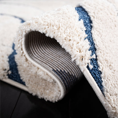 SAFAVIEH Florida Shag Staka Abstract Waves 1.2-inch Area Rug