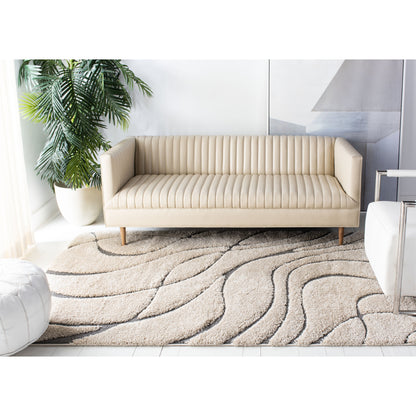 SAFAVIEH Florida Shag Staka Abstract Waves 1.2-inch Area Rug