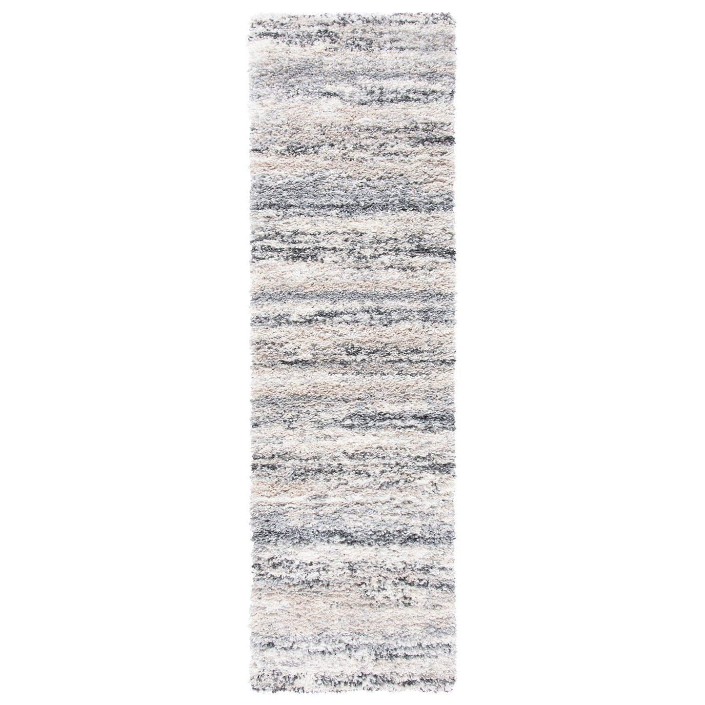 SAFAVIEH Fontana Shag Mevlide Modern Stripe 2-inch Thick Rug