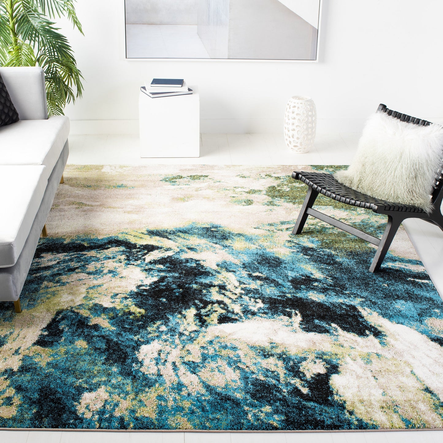 SAFAVIEH Glacier Beno卯te Modern Abstract Rug