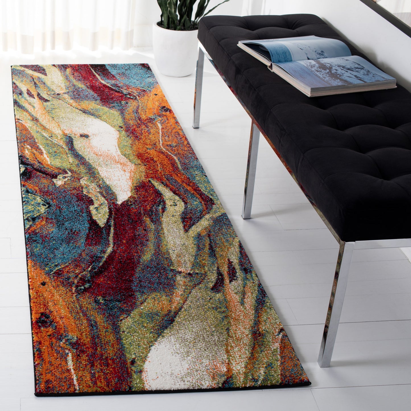 SAFAVIEH Glacier Verity Modern Abstract Area Rug