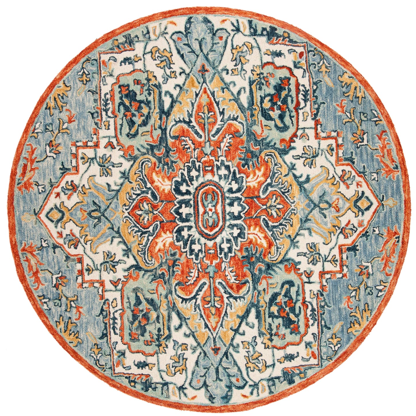 SAFAVIEH Handmade Aspen Hagar Boho Medallion Wool Rug