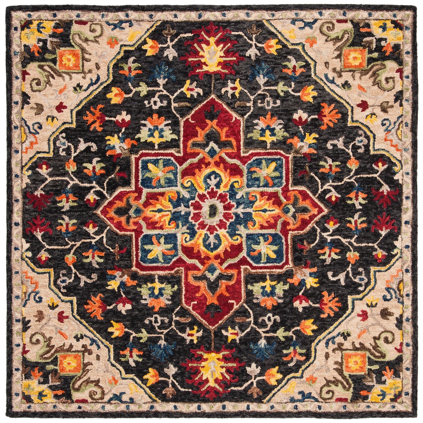 SAFAVIEH Handmade Aspen Rosmarie Boho Tribal Wool Rug