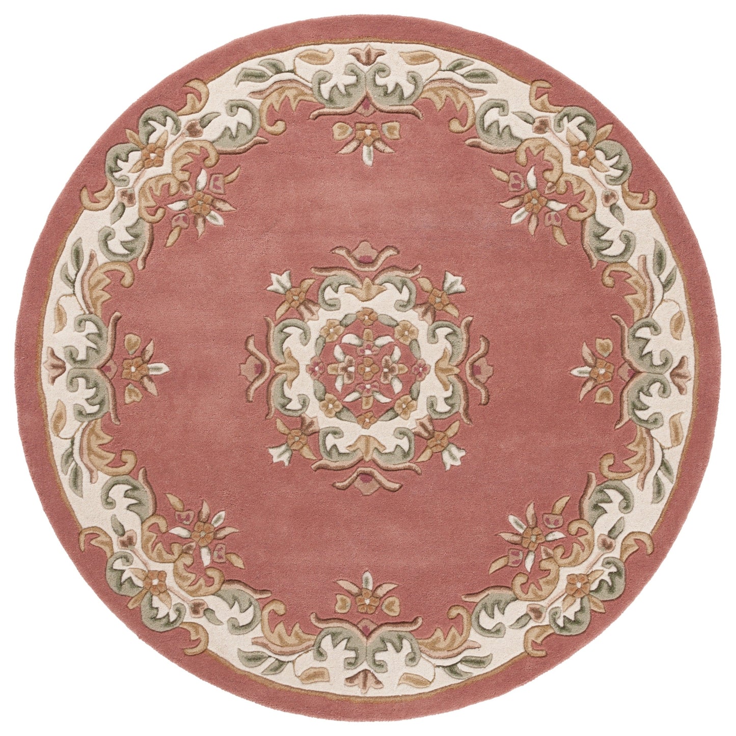 SAFAVIEH Handmade Aubusson Hale Traditional Wool Rug.