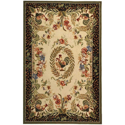 SAFAVIEH Handmade Chelsea Asmaa French Country Rooster Wool Rug