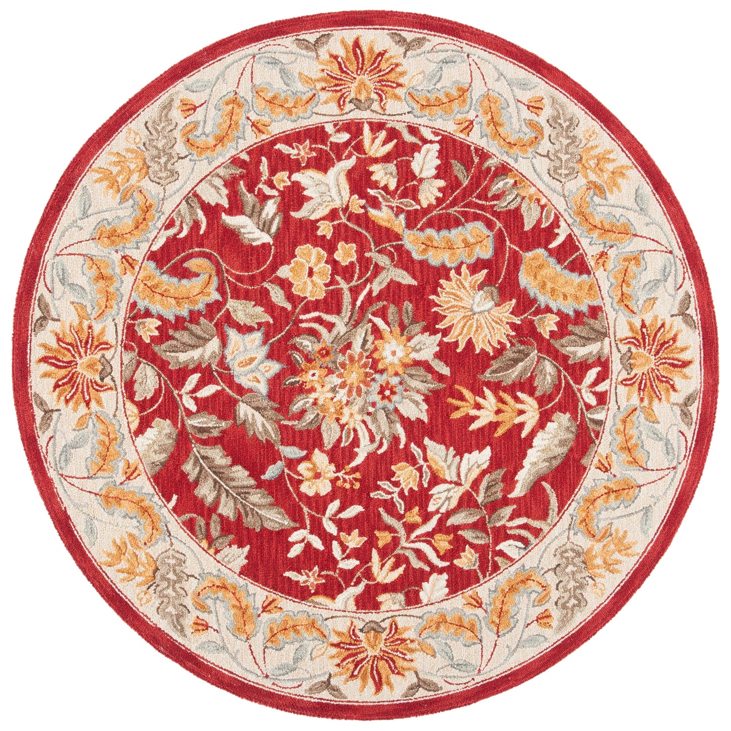 SAFAVIEH Handmade Chelsea Malda French Country Floral Wool Rug