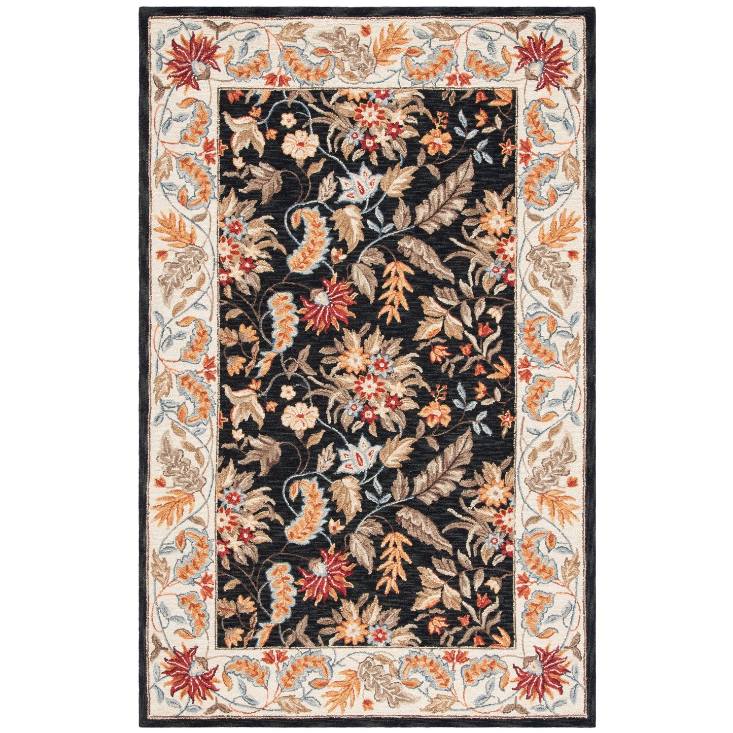 SAFAVIEH Handmade Chelsea Malda French Country Floral Wool Rug