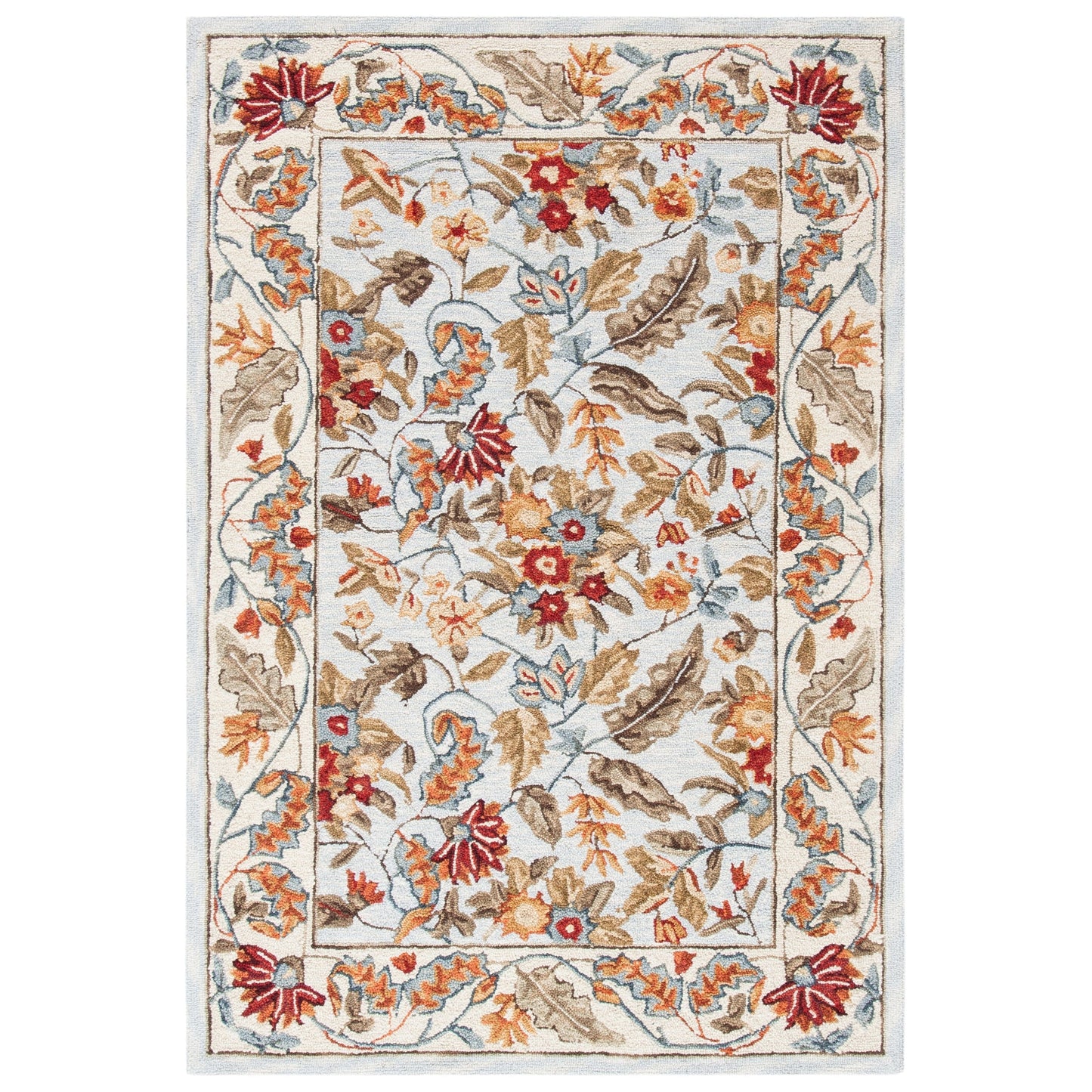 SAFAVIEH Handmade Chelsea Malda French Country Floral Wool Rug