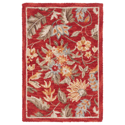 SAFAVIEH Handmade Chelsea Malda French Country Floral Wool Rug