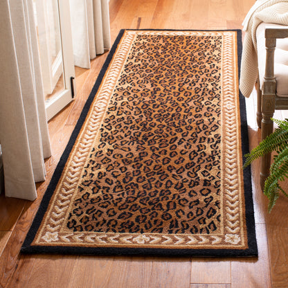 SAFAVIEH Handmade Chelsea Solar Garden Leopard French Country Wool Rug