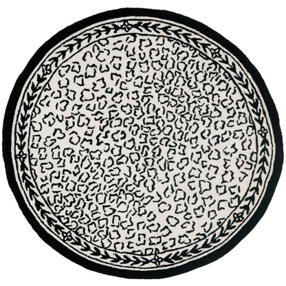 SAFAVIEH Handmade Chelsea Solar Garden Leopard French Country Wool Rug