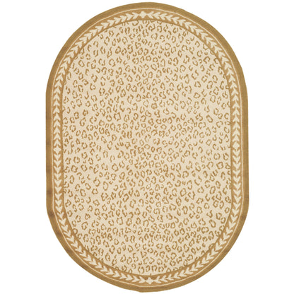 SAFAVIEH Handmade Chelsea Solar Garden Leopard French Country Wool Rug