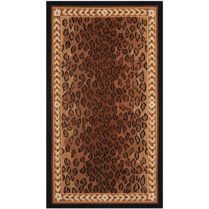 SAFAVIEH Handmade Chelsea Solar Garden Leopard French Country Wool Rug