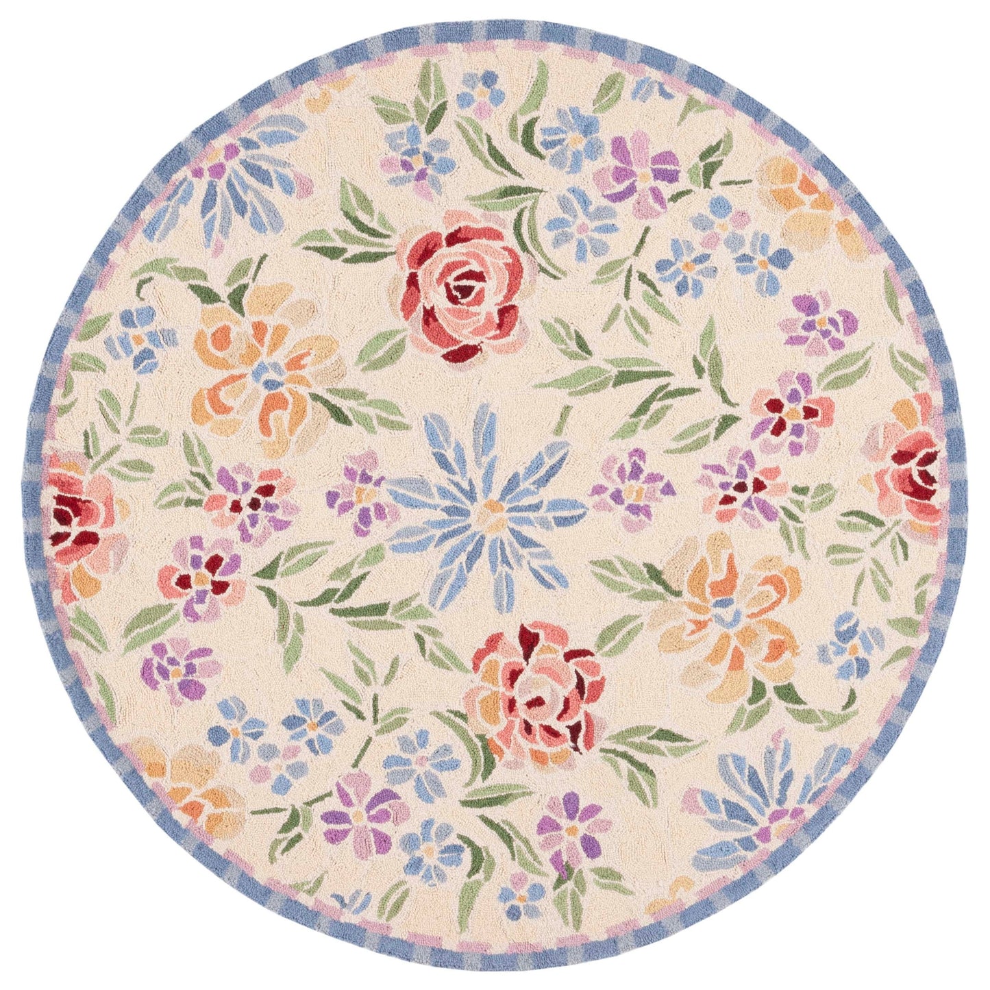 SAFAVIEH Handmade Chelsea Sprig French Country Floral Wool Rug