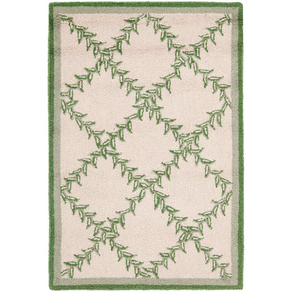 SAFAVIEH Handmade Chelsea Sunstripe Trellis French Country Wool Rug