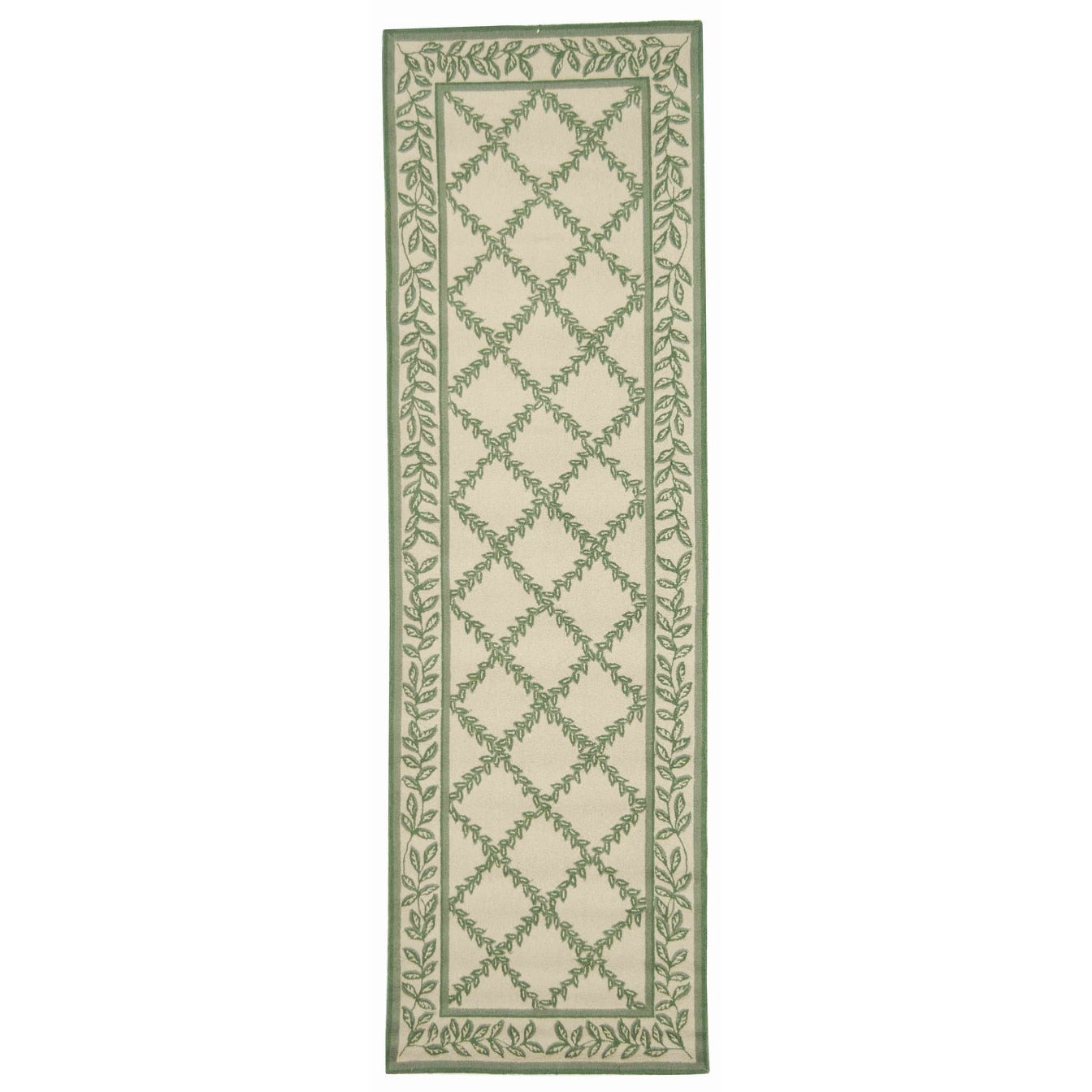 SAFAVIEH Handmade Chelsea Sunstripe Trellis French Country Wool Rug