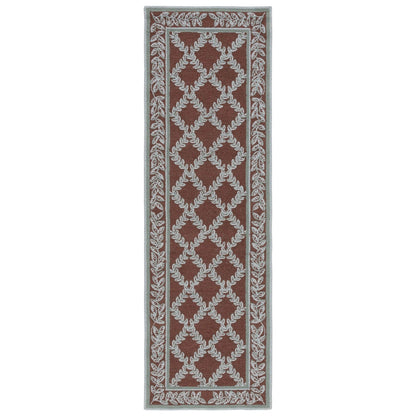 SAFAVIEH Handmade Chelsea Sunstripe Trellis French Country Wool Rug